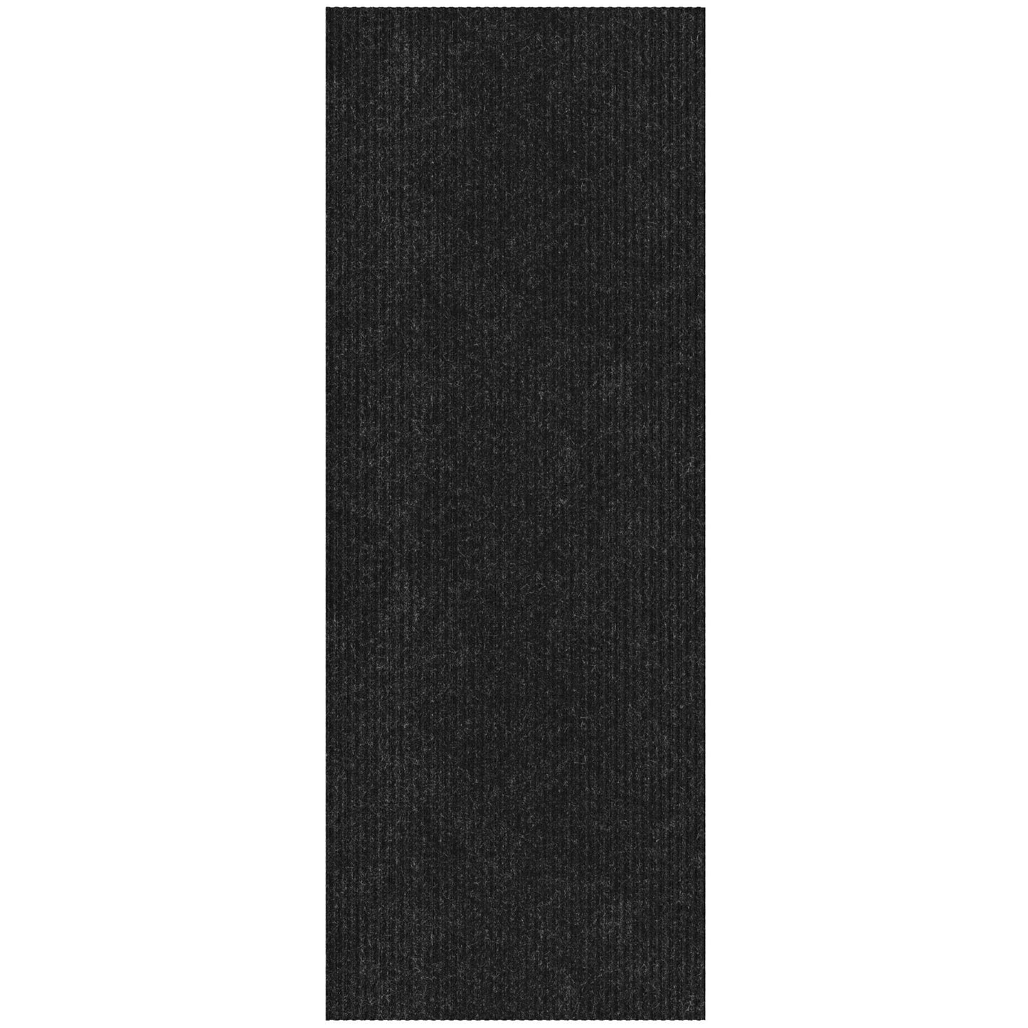 Ottomanson Mud Mat 2' x 3' Entryway Rug - Non-Slip Scraper Doormat for Muddy Paws, Dirt Trapping Indoor/Outdoor Mat for High-Traffic Areas, Kitchen, Garage, Patio, Black