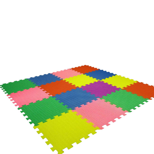 Kids Playmat Baby Foam Play-Mat - 16 X-Large Eva Soft Tile, Toddler Infant Safe - Ideal Gift Play Area Child Room, Interlocking Puzzle Multi Color Flooring Exercise Yoga Pilates Game Yard