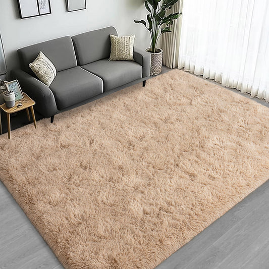 Lairep Large Area Rugs for Living Room Bedroom, 4x6 Feet Beige Fluffy Shag Rugs, Ultra Soft Shaggy Plush Fuzzy Modern Indoor Throw Floor Carpet for Kids Girls Boys Dorm Nursery Home Decor Aesthetic