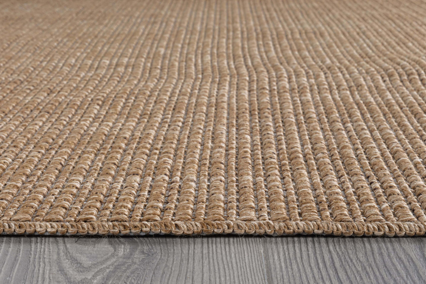 Beverly Rug Easy Jute Natural Rug 6x9 Solid Washable Durable Outdoor Indoor Area Rugs for Living Dining Room Patio Office Stain Resistant Non Shedding Casual Indoor Outside Carpet (6 x 9 Natural)