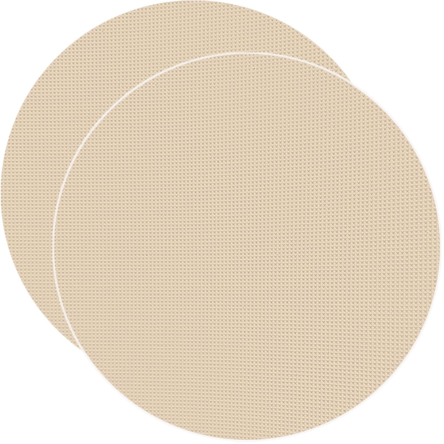 2Pcs Round Recliner Floor Protector Recliner Pads Swivel Chairs Recliners Rug for Floor Circle Anti Slip Furniture Pads Rubber Non Skid Furniture Gripper Mats (27.5’’ Camel)