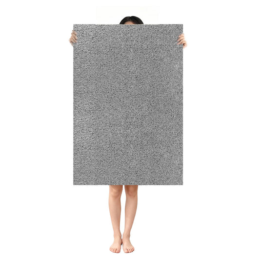 Shower Mat Non Slip: 35.4 x 23.6 Inch Extra Large Shower Mats for Inside Shower with Drain Hole - Soft PVC Loofah Anti Slip Shower Stall Mat for Walk-in Shower and Bathroom, Quick Drying