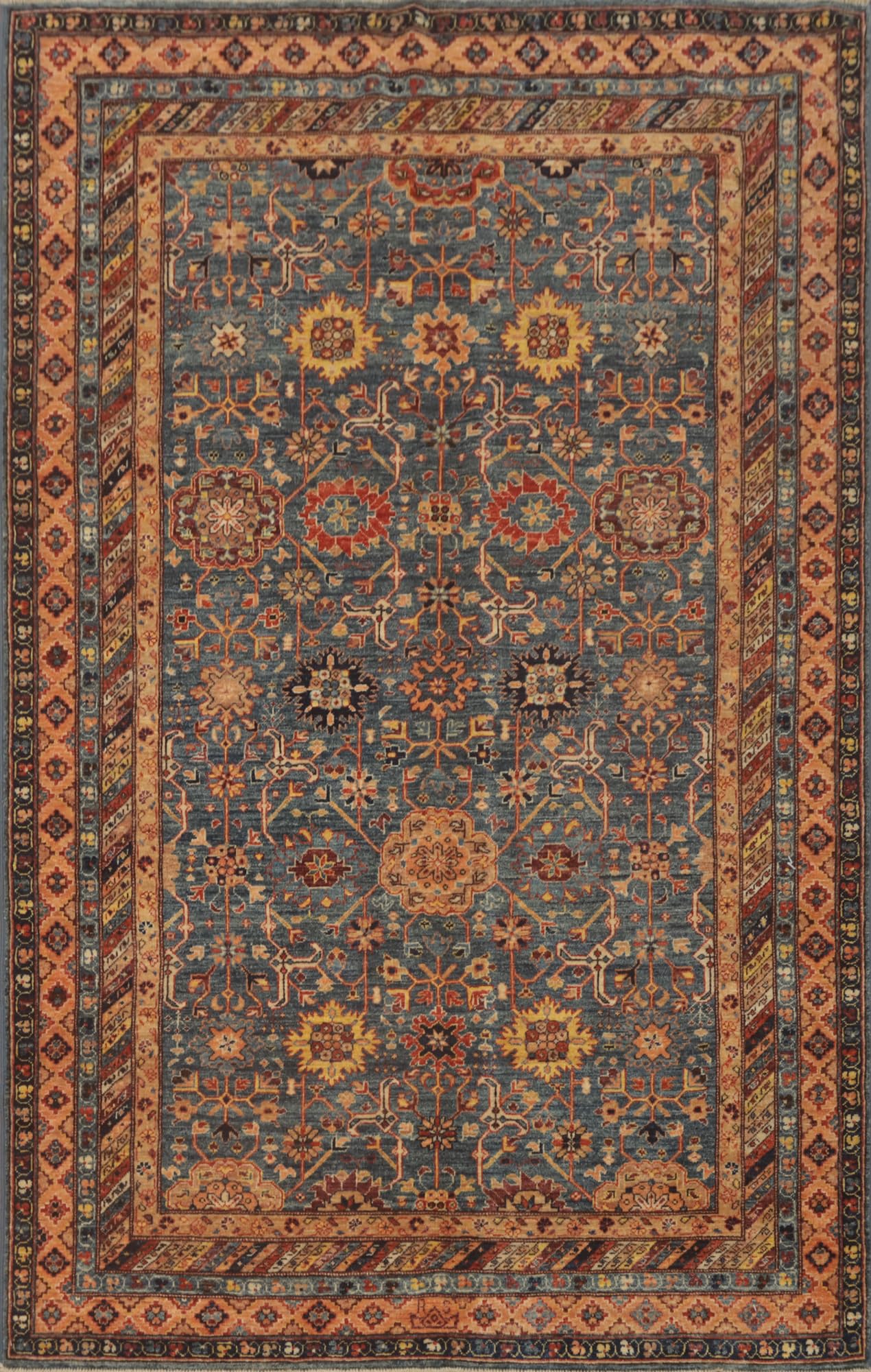 Traditional Collection 7' 11'' X 4' 11'' Rug Rug, All-Over 100% Wool Carpet for Home Décor, Foyer and Hallway
