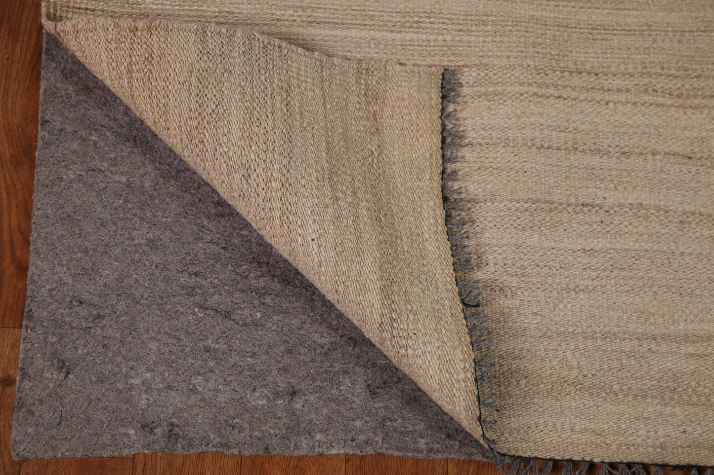 Rug Source Southwestern Collection, 4x6 Kilim Rug, Hand Woven Beige & Ivories Stripe Rug, Oriental 100% Wool Carpet for Foyer, Entryway and Hallway