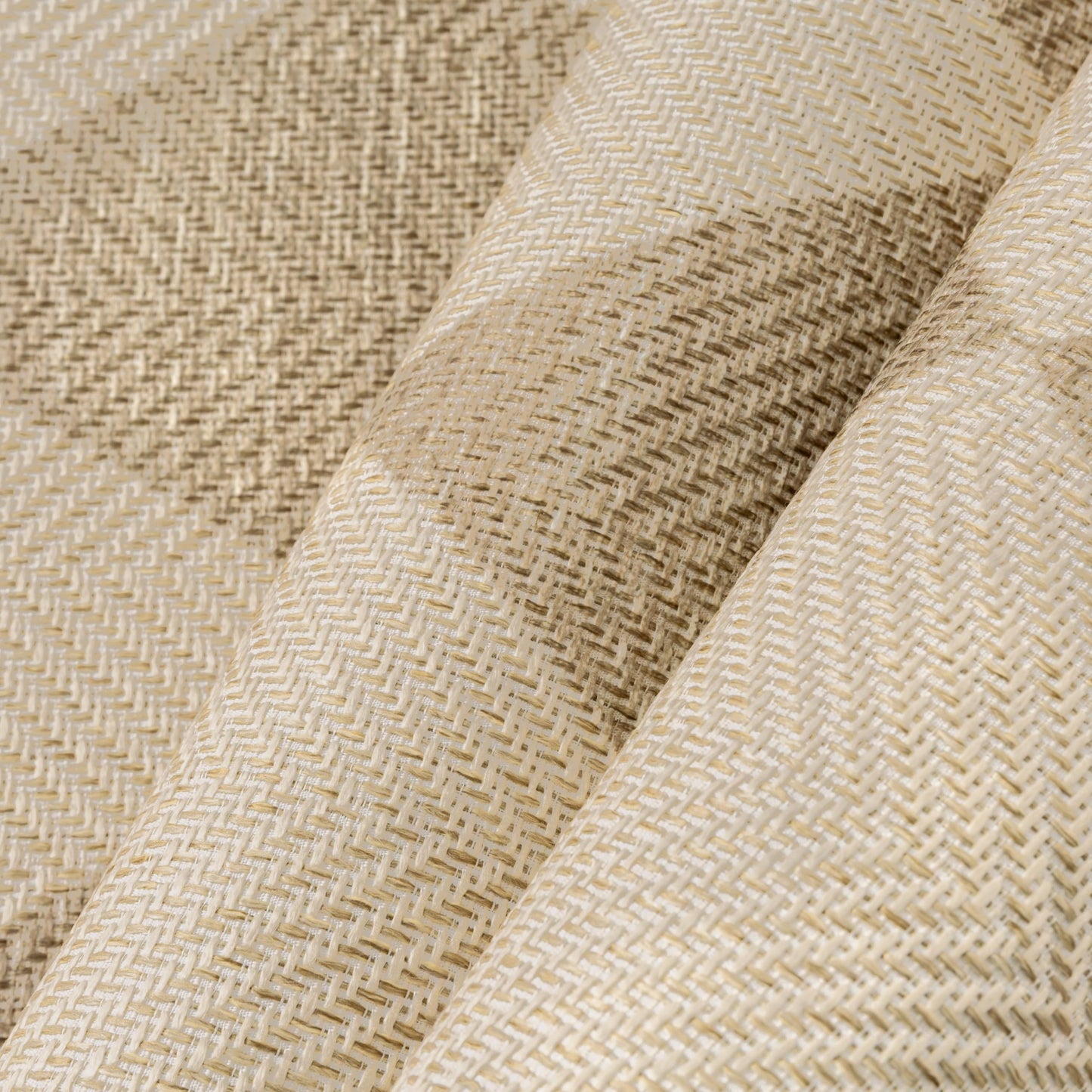 HUGEAR 4x6 Outdoor Rug Brown/Beige Linen-Look Fabric Checkered Area Rug High Traffic Stain Resistant Easy Clean Durable Rugs for Indoor/Outdoor Patio Deck Balcony Porch Garden Courtyard