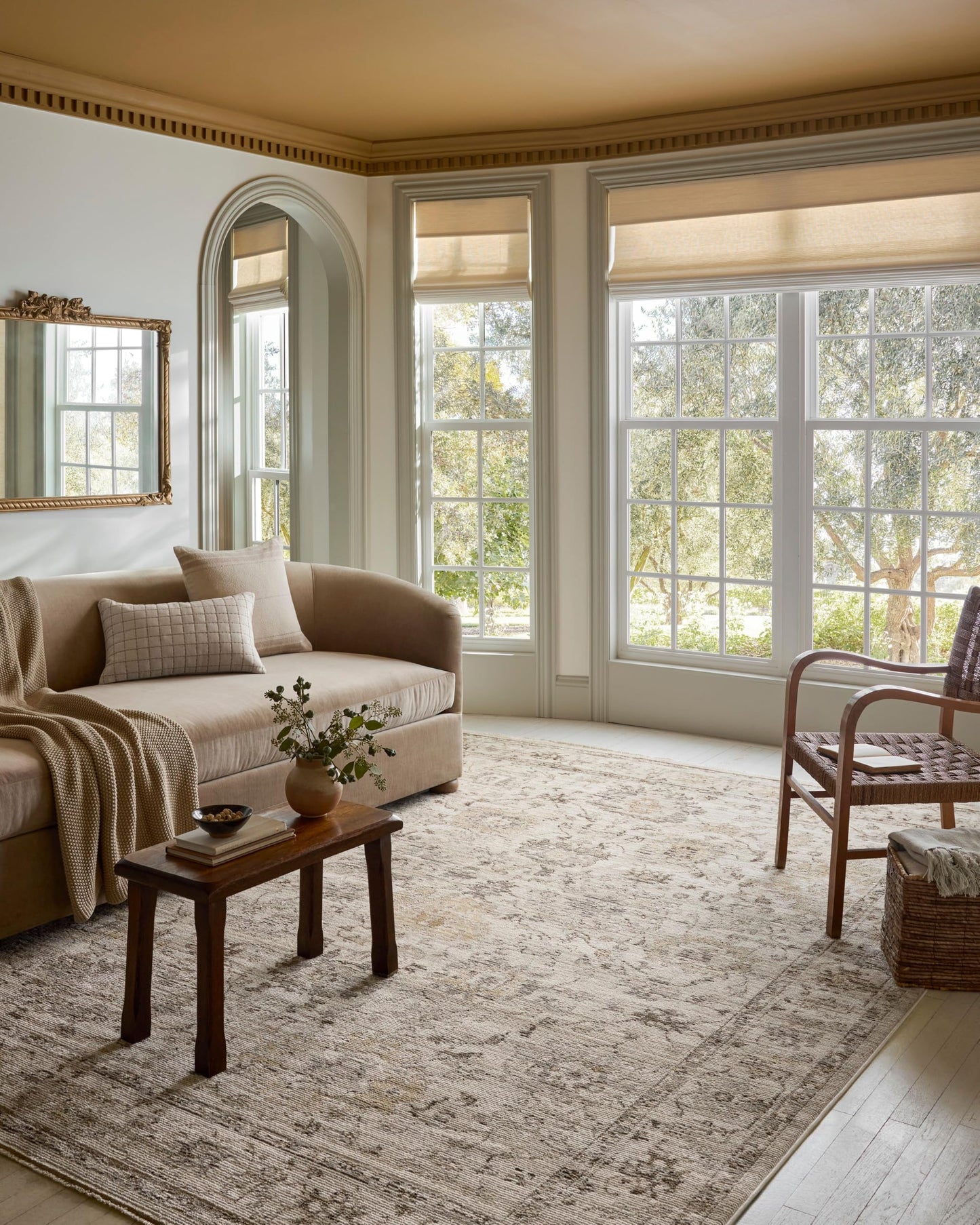 Loloi Magnolia Home by Joanna Gaines Pace Collection PAC-01 Natural/Stone 9'-6" x 12'-3" Area Rug