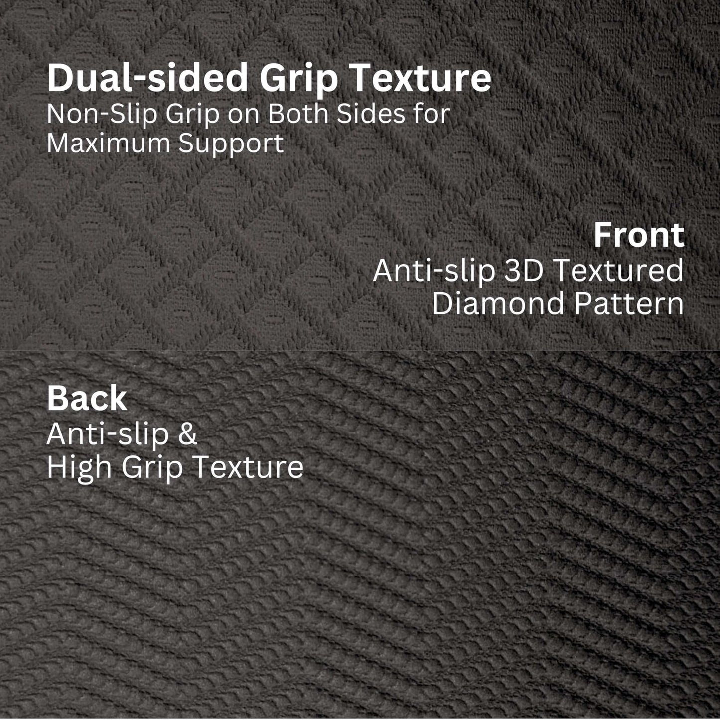 Feetlu Foldable Large Yoga Mat, Extra Space 72"L x 48"W (183 x 122 cm), 6mm & 8mm Thick, Workout Mat for Home Gym and Travel - Anti-Slip Folding Exercise Mat for Yoga & Pilates - Black 6mm