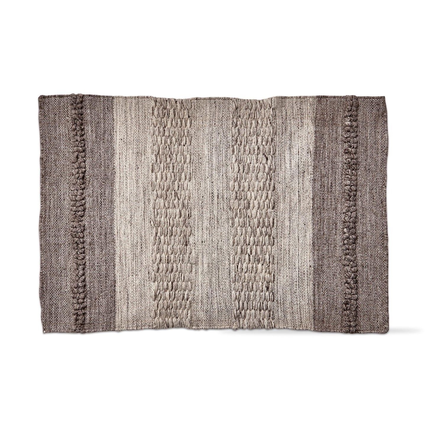 tag Gradation Stripe Recycled Woven Accent Rug Brown Multi 19x36 Machine Washable Eco-Friendly Polypropylene 2'x3' Brown Multi