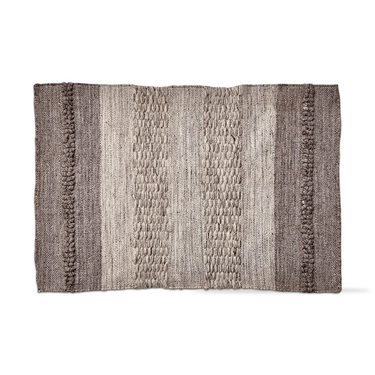 tag Gradation Stripe Recycled Woven Accent Rug Brown Multi 19x36 Machine Washable Eco-Friendly Polypropylene 2'x3' Brown Multi