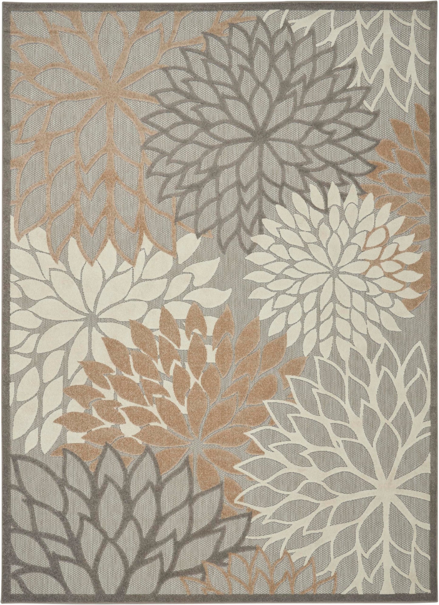 Nourison Home Aloha Natural 7'10" x 10'6" Area Rug - Easy Clean, Non Shedding, Bed Room, Living Room, Dining Room, Kitchen (8' x 11')