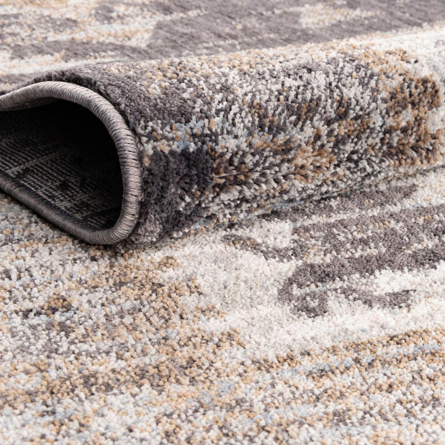 Unique Loom Eco Southwestern Collection Area Rug - Springdale (Runner 2' 0" x 6' 0", Charcoal Gray/Ivory)