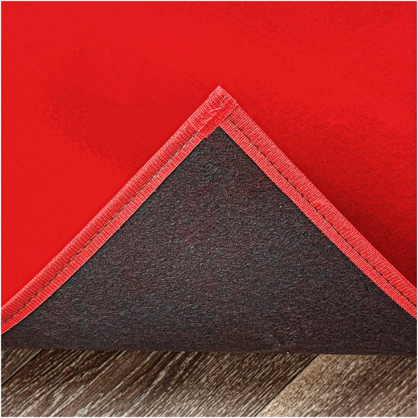 KOECKRITZ Valdosta Indoor Outdoor Rug 4' x 8' UV Resistant Olefin Carpet, Lightweight 3/16" Thick Rug for Patio, Deck, Porch, Balcony, Gazebo or Dock - Bright Red