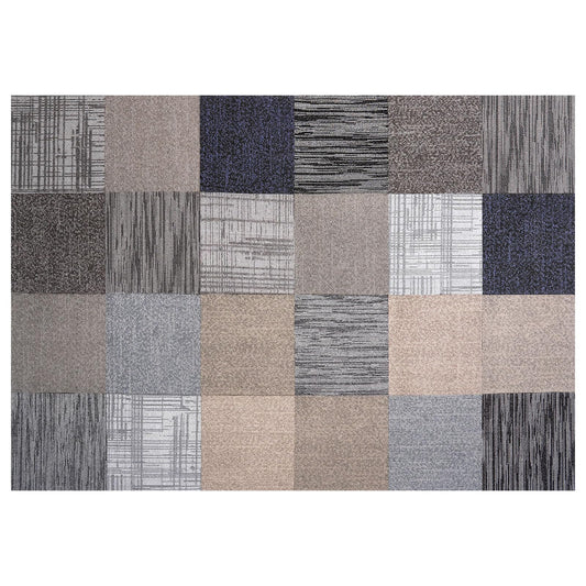 VEVOR Carpet Tiles Reusable 20x20 inch, 24 PCS Modular Carpet Square Rug, Commercial Floor Soft Padded for Seamless Cover 66.6sq.ft, Easy DIY Replacement for Living Room Bedroom Indoor,Multicolor