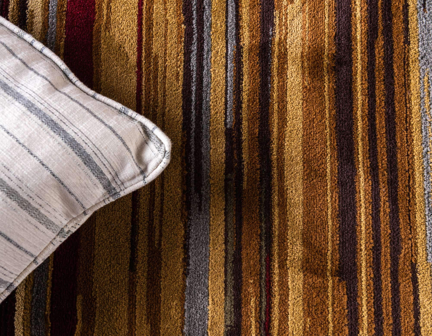 Unique Loom Barista Collection Area Rug - Icatu (4' 1" x 6' 1" Rectangle, Beige/ Brown)