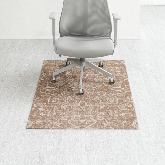 Anji Mountain Rug'd Office Chair Mat for Carpet & Hardwood Floor - Jacquard Woven, Anti-Slip Backing, Low Pile, Floor Protector Desk Chair Mat, Office Rugs for Rolling Chairs (Tamanrasset - 36" x 48")