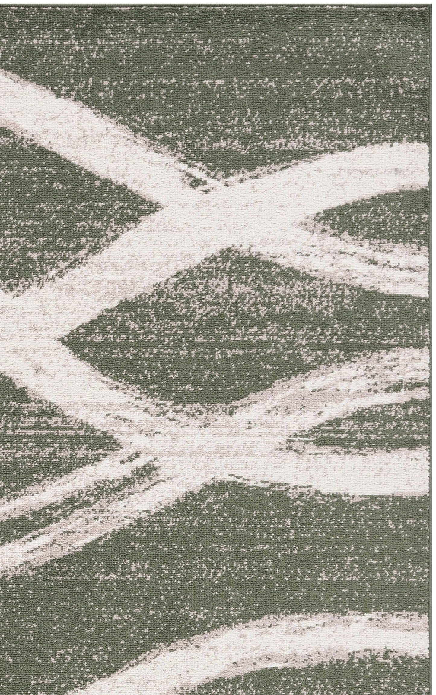 SAFAVIEH Area Rug 8x10 - Adirondack Collection - Large - Dark Green & Ivory, Modern Wave Design, Non-Shedding & Easy to Clean, Ideal for Living Room, Bedroom, Dining Space (ADR125Y)