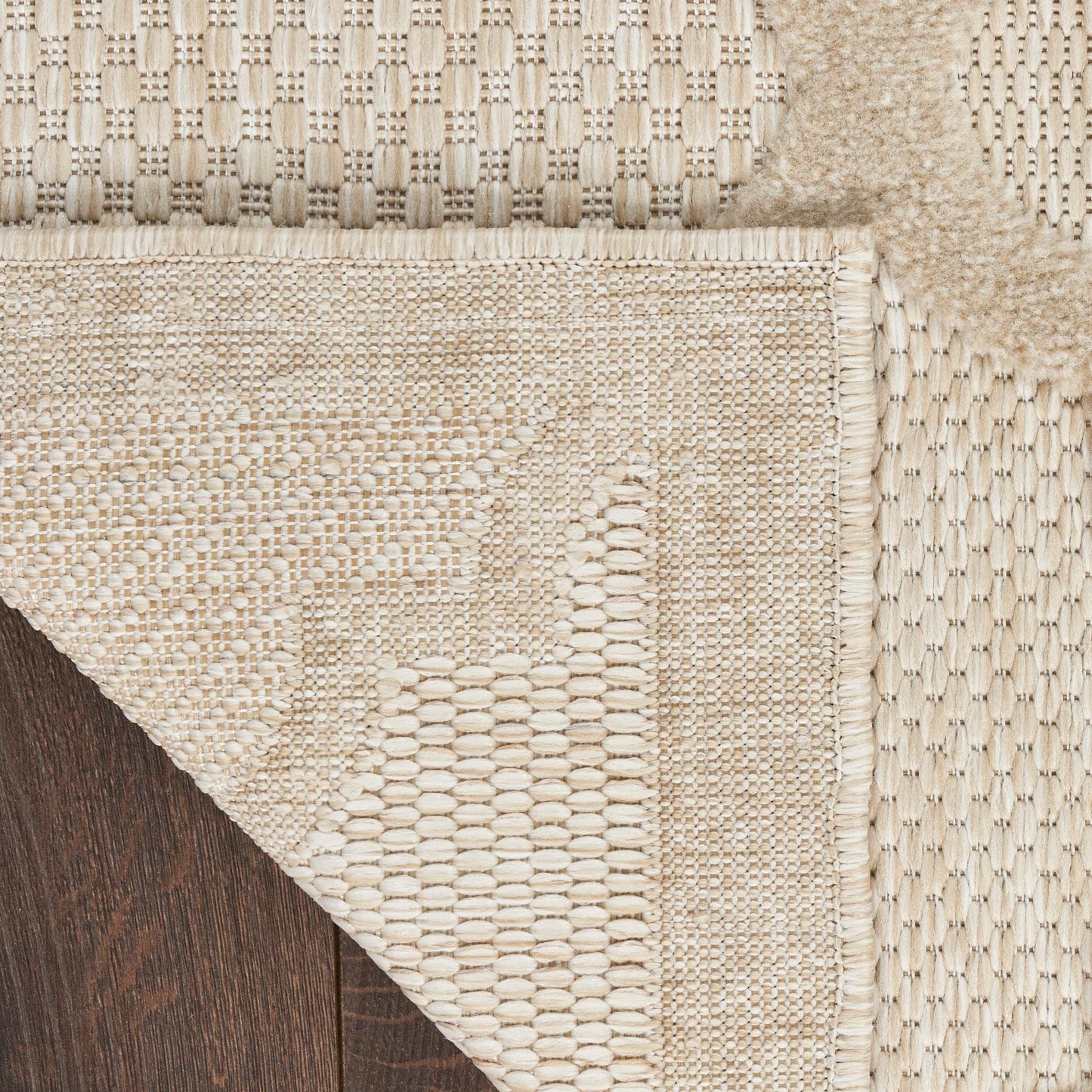 Nourison Home Easy Care Cream 2'2" x 7'6 Area Rug - Easy Clean, Non Shedding, Bed Room, Living Room, Dining Room, Kitchen (8' Runner)