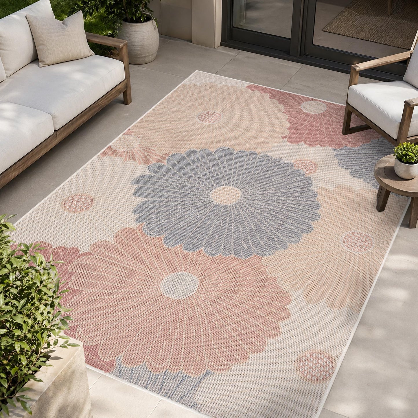 Loom&Crate 12x15 Outdoor Rug - Pet & Kid Friendly, Versatile for Patio, Deck, Backyard, Indoor & Outdoor Areas, Size: 12'x15'