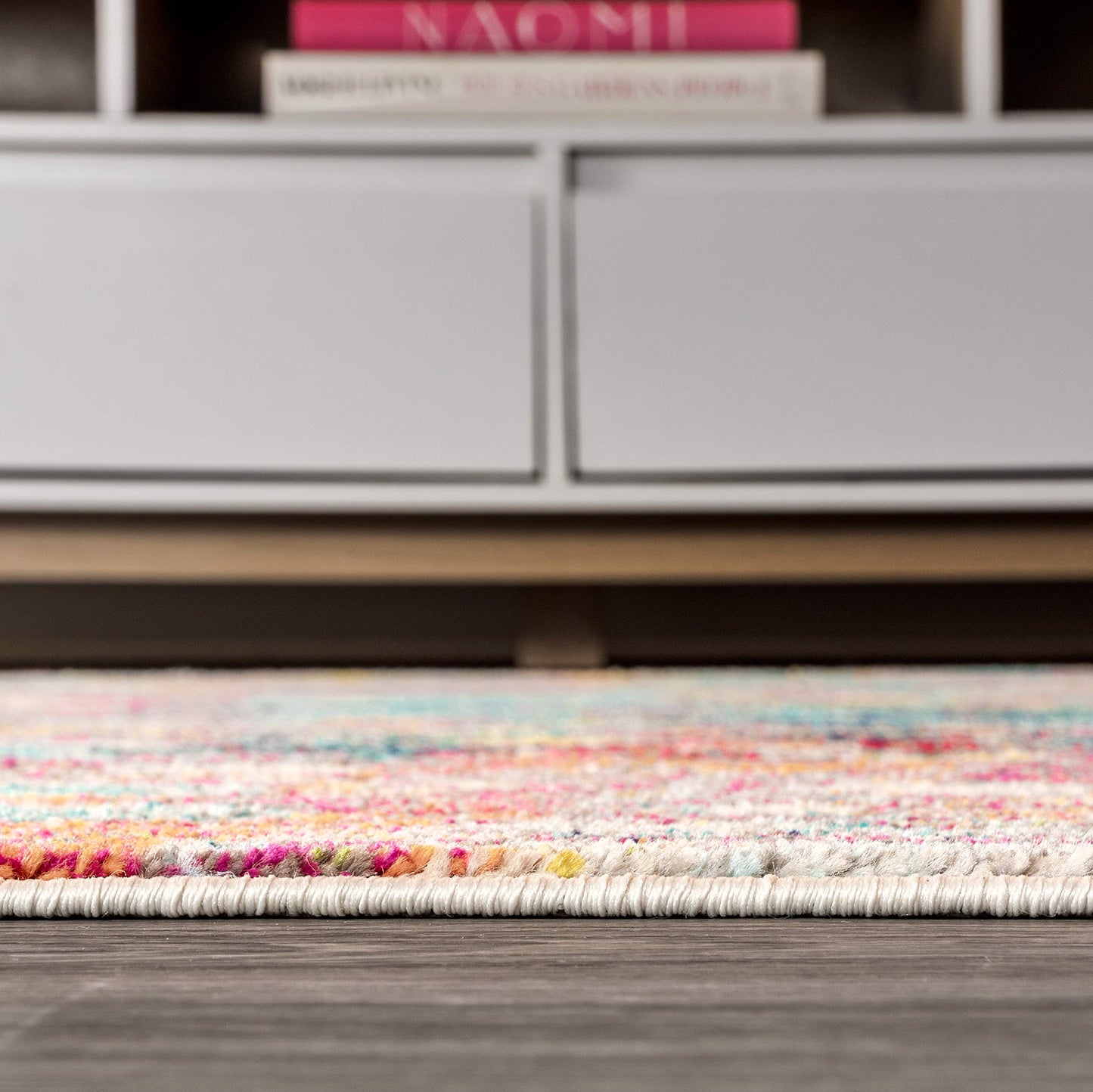 JONATHAN Y Modern Abstract Multi/Yellow Indoor Area Rug, 8x10, Contemporary POP, Transitional, Easy-Cleaning for Living Room, Bedroom, Kitchen, Pet Friendly, Non-Shedding (CTP108A-8)