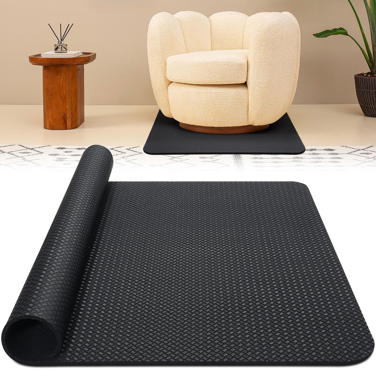 GSDOTZAP Non-Slip Recliner Pad for Hardwood Floors, Premium Recliner Floor Gripper Pad to Keep Furniture from Sliding, Anti Slip Furniture Mat Gripper for Under Recliner Sofa Couches Chairs Carpet