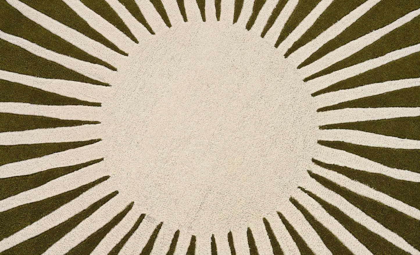 Restoration and Renovation Modern Round Area Rug – Hand-Tufted with 100% NZ Wool, Thick & Soft Circular Carpet for Living Room, Bedroom & Dining Room Decor (Moss Green, 5' Round)