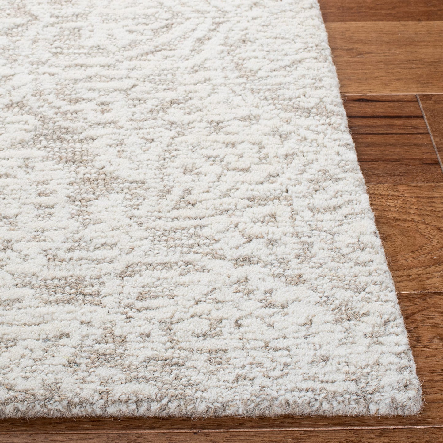 SAFAVIEH Area Rug 8x10 - Metro Collection - Large - Natural & Ivory, Handmade Wool, Ideal for Living Room, Bedroom, Dining Space (MET998A)