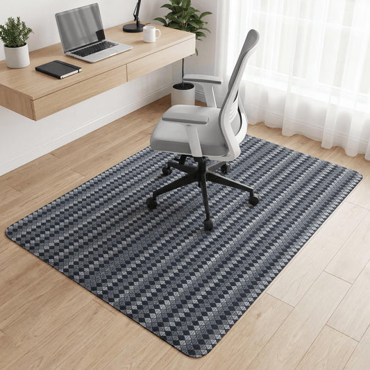 Carvapet 36x48 Office Chair Mat for Hardwood Floor - Heavy Duty Desk Floor Protector, Silent Smooth Glide Rolling Gaming Chair Mat with Skid-Resistant Backing