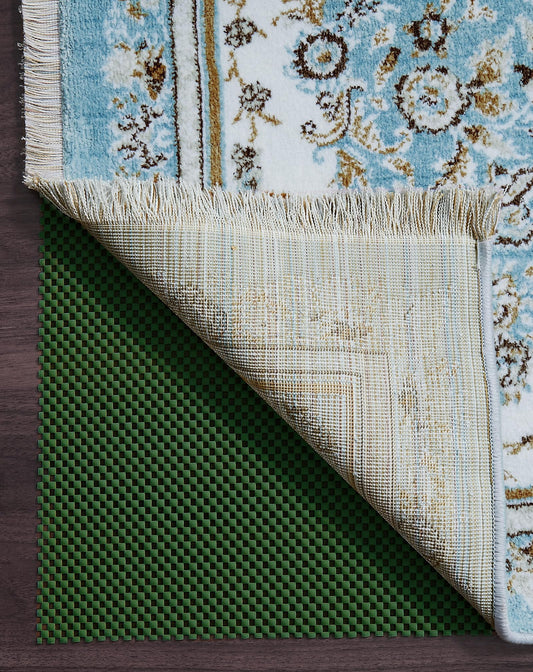 Veken 8x10 Ft Rug Pad Gripper for Hardwood Floors, Non Slip Dark Green Rug Pads for Area Rugs, Thick Rug Grippers for Tile Floors, Under Carpet Anti Skid Mat, Keep Your Rugs Safe and in Place