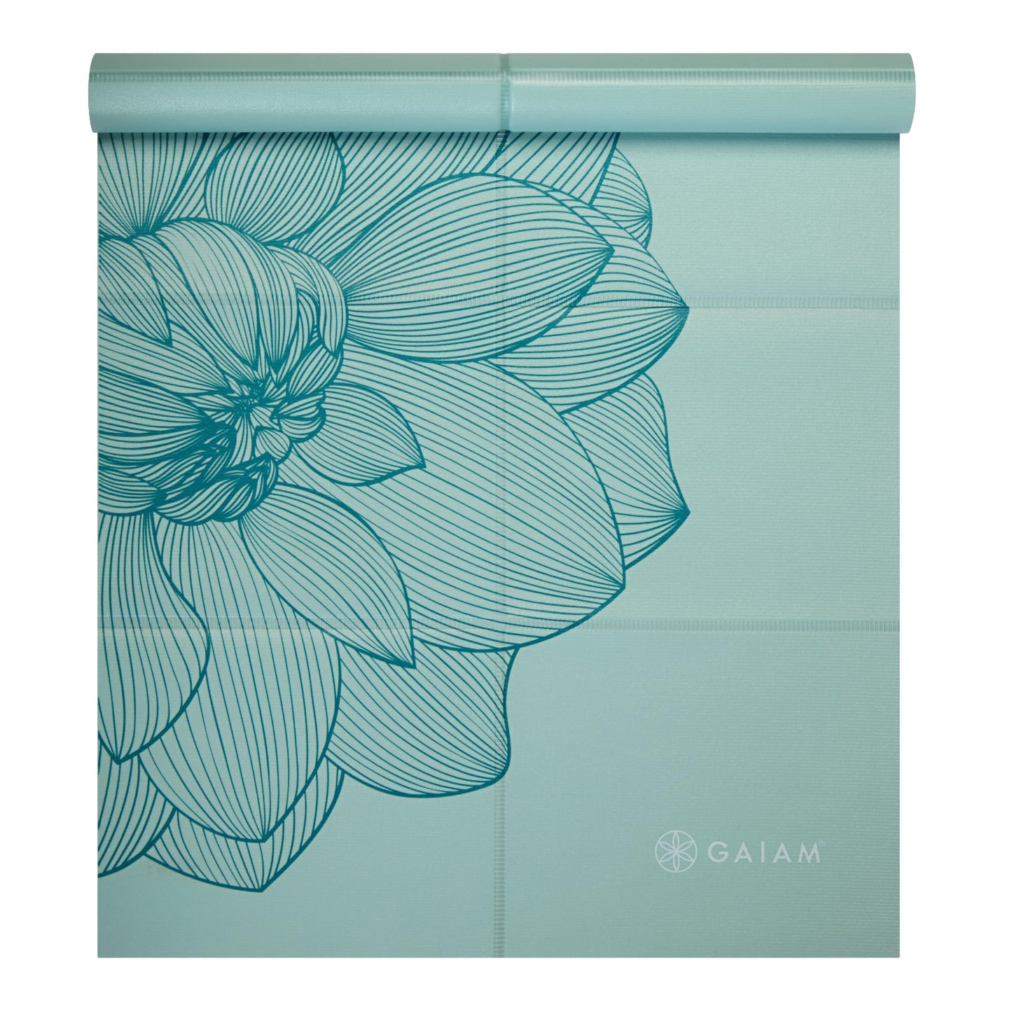 Gaiam Ultra-Thin Folding Travel Yoga Mat – 2mm Slim Foldable Mat for Yoga, Pilates & Floor Workouts | Lightweight & Portable