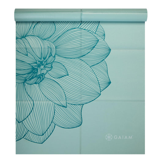 Gaiam Ultra-Thin Folding Travel Yoga Mat – 2mm Slim Foldable Mat for Yoga, Pilates & Floor Workouts | Lightweight & Portable
