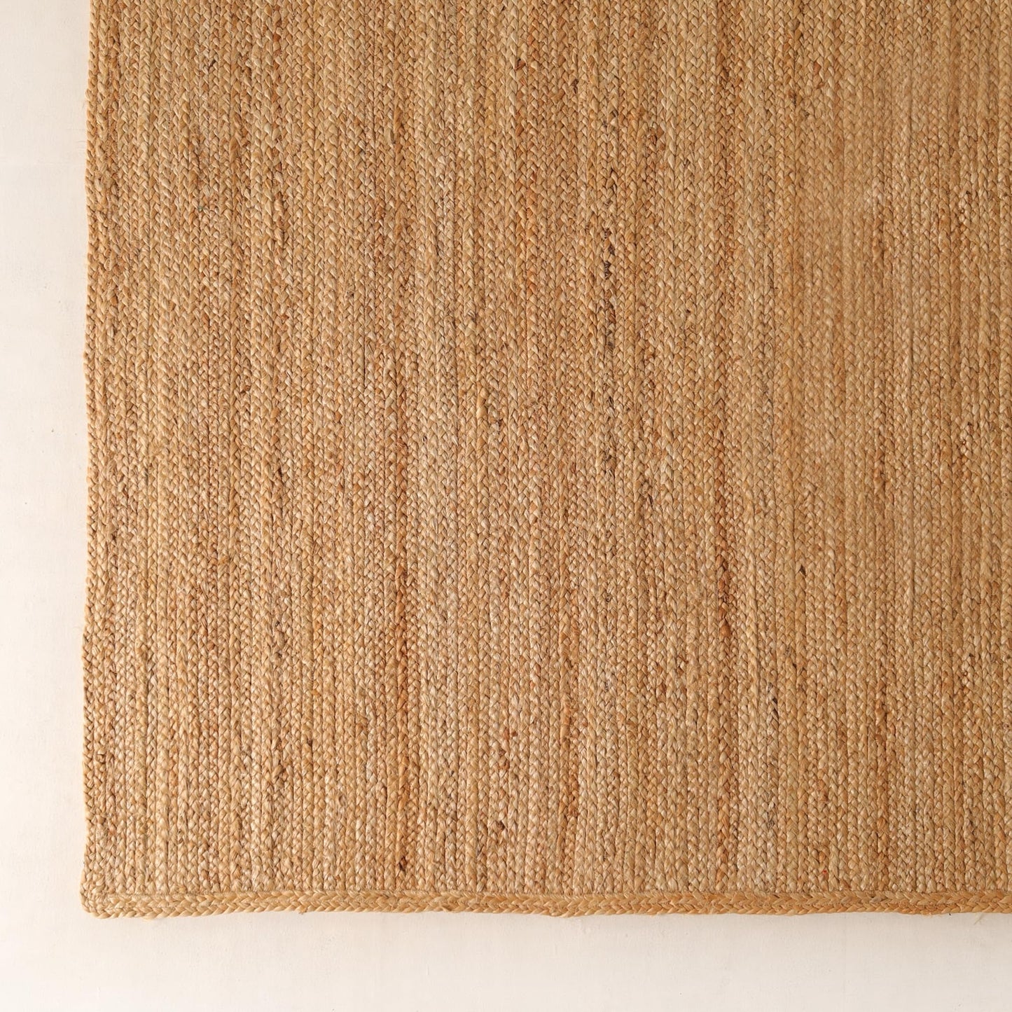 VEVARA HOMES Natural Jute Area Rug 6x9ft - Handwoven Natural Fiber Rug for Living Room, Bedroom, and Entryway, Rustic & Boho Style