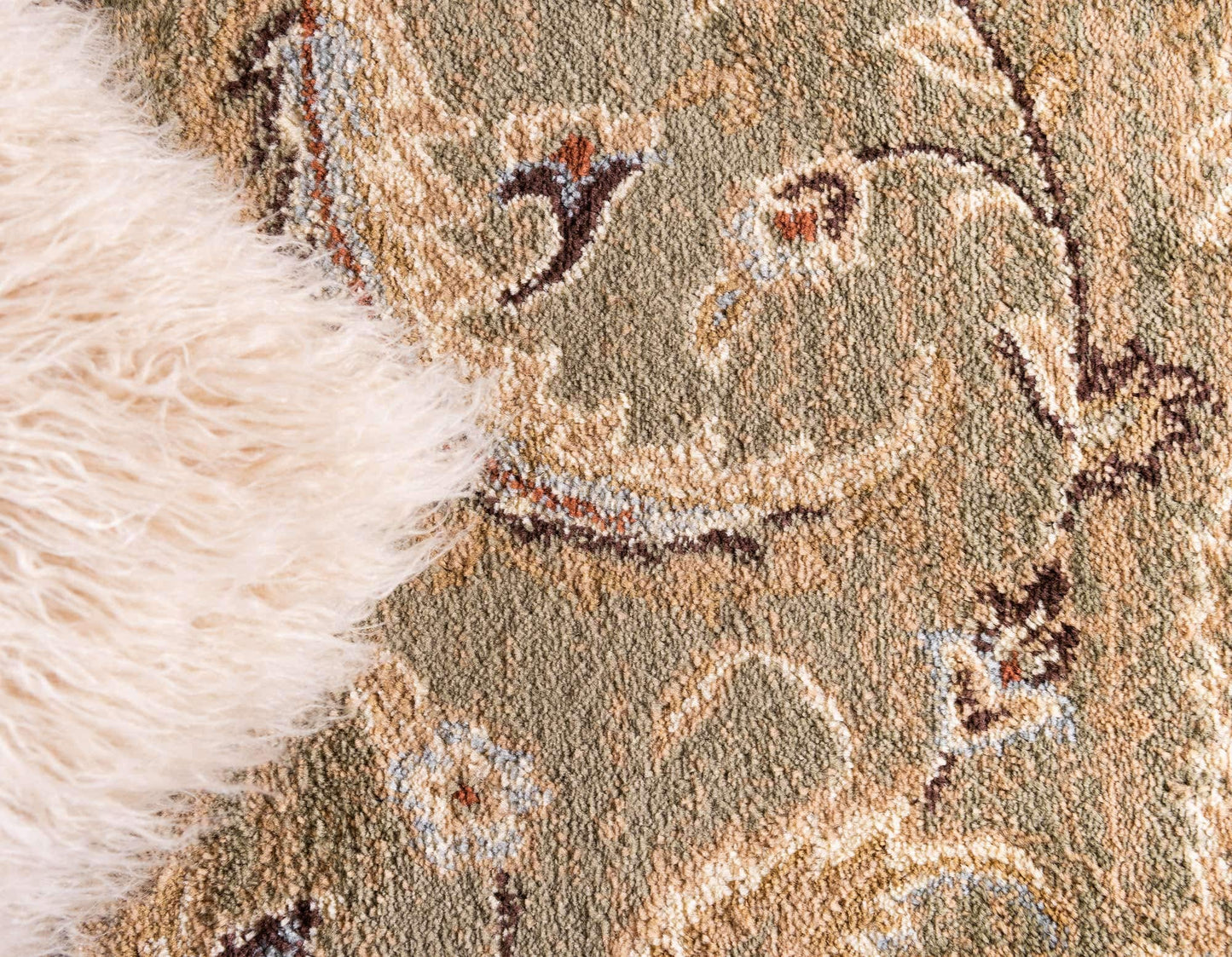 Unique Loom Voyage Collection Area Rug - Hickory (5' 3" x 8' Rectangle Green/Light Blue)