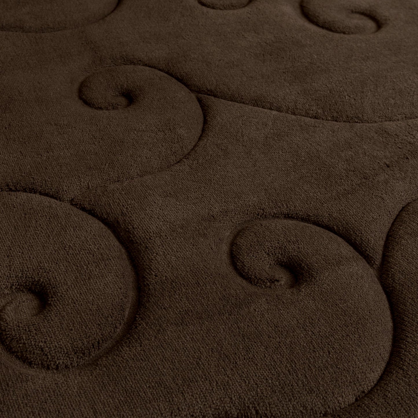 Bathroom Rug Set of 2 – Memory Foam Bath Mats with Embossed Coral Fleece Top – Non-Slip Absorbent Rugs for Shower or Laundry by Lavish Home (Brown)