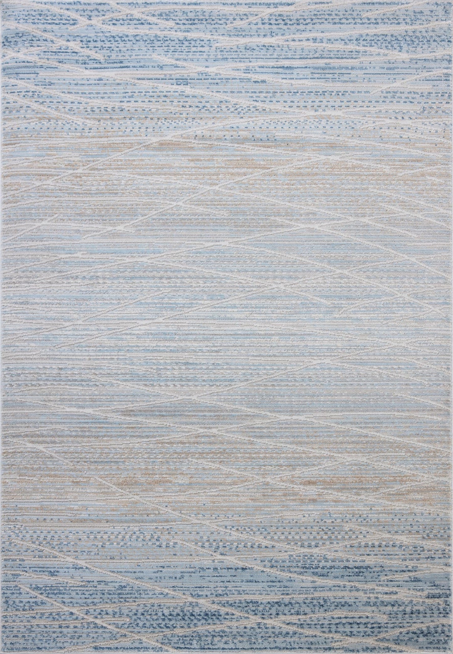 Loloi Townes Collection TOW-07 Natural/Sky 3'-11" x 5'-11" Accent Rug
