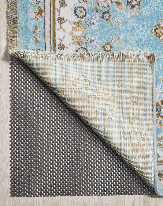 Veken 9x12 Ft Rug Pad Gripper for Hardwood Floors, Non Slip Dark Grey Rug Pads for Area Rugs, Thick Rug Grippers for Tile Floors, Under Carpet Anti Skid Mat, Keep Your Rugs Safe and in Place