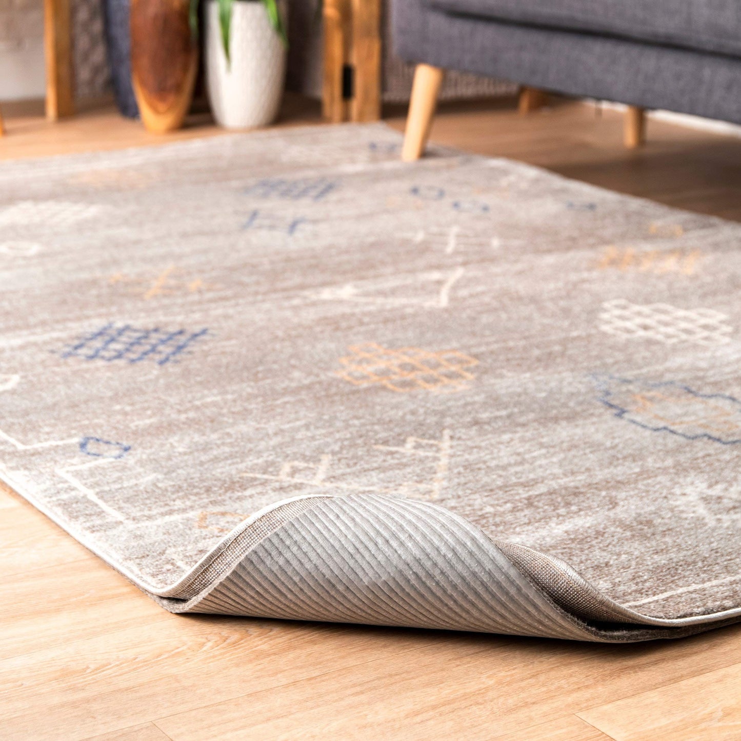 nuLOOM 9' x 12' Luxury Eco-Friendly Felt Rug Pad, 1/4 " Ultra Thick, Non-Slip Backing, Customizable Size, Hardwood, Carpet, Tile, Vinyl, Linoleum, Made in USA, 100% Recycled Materials