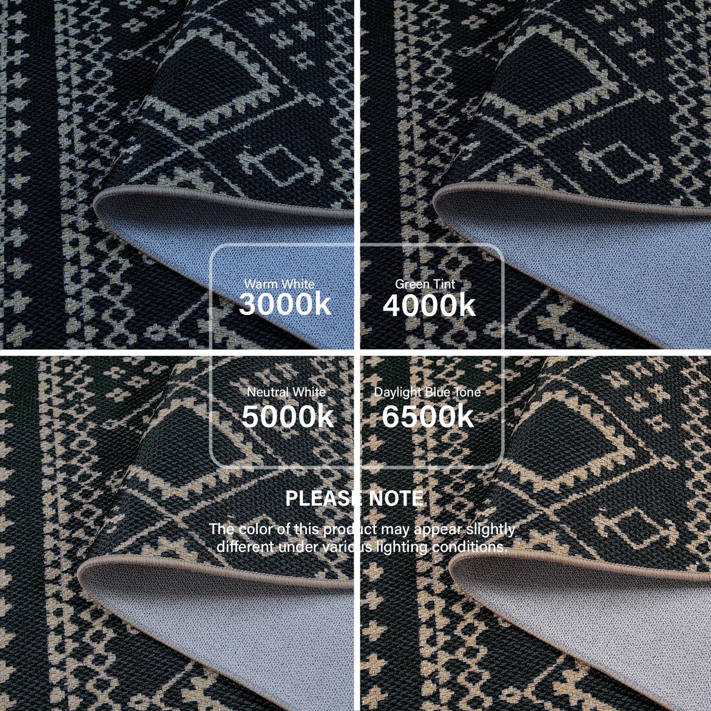 Lahome Easy Jute Boho Area Rugs for Entryway, Washable Rugs 3x5 for Kitchen, Small Non-Slip Indoor Outdoor Carpet, Western Geometric Print Front Door Carpet for Patio Balcony