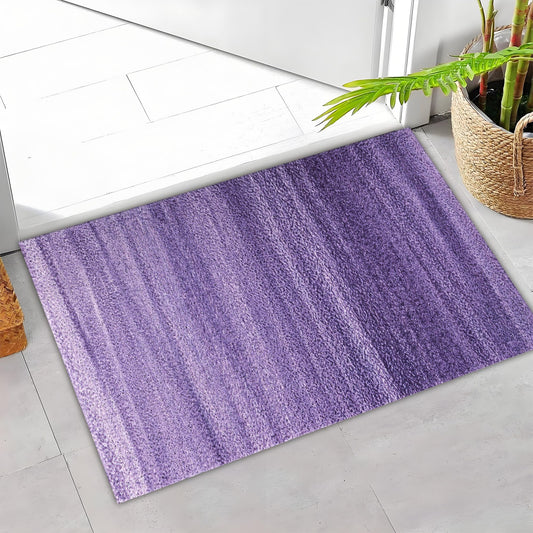 Darkyazi Colorful Door Mat 23.6" x 35.4" Waterproof and Stain-Resistant Front Door Mat, Low-Profile Floor Mats, PVC Non-Slip Doormat for Outdoor/Indoor Entrance/Kitchen(Purple)