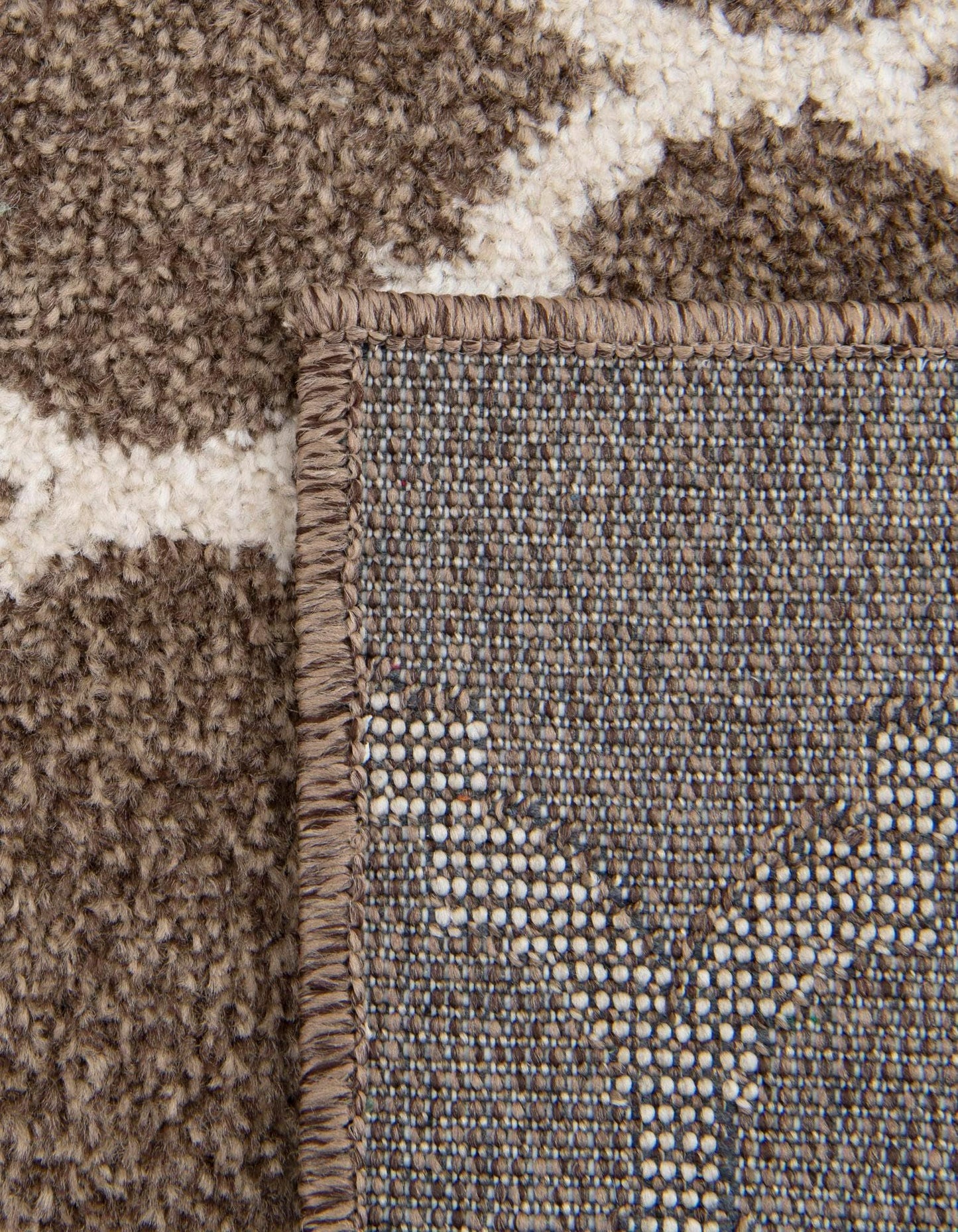 Rugs.com Lattice Collection Rug – 5' x 8' Brown Medium Rug Perfect for Bedrooms, Dining Rooms, Living Rooms