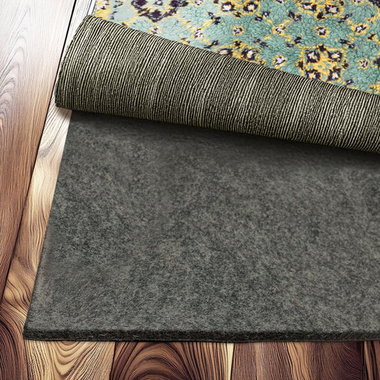 Nevlers 4 Ft x 6 Ft Felt TPO Non Skid Rug Pad & Carpet Pad 1/4" Thick