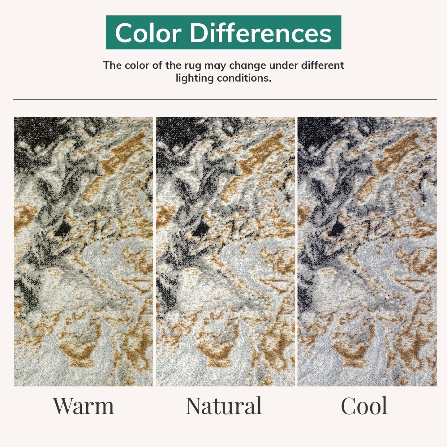 LUXE WEAVERS Marble Swirl Abstract Area Rug, Smoke 5x7