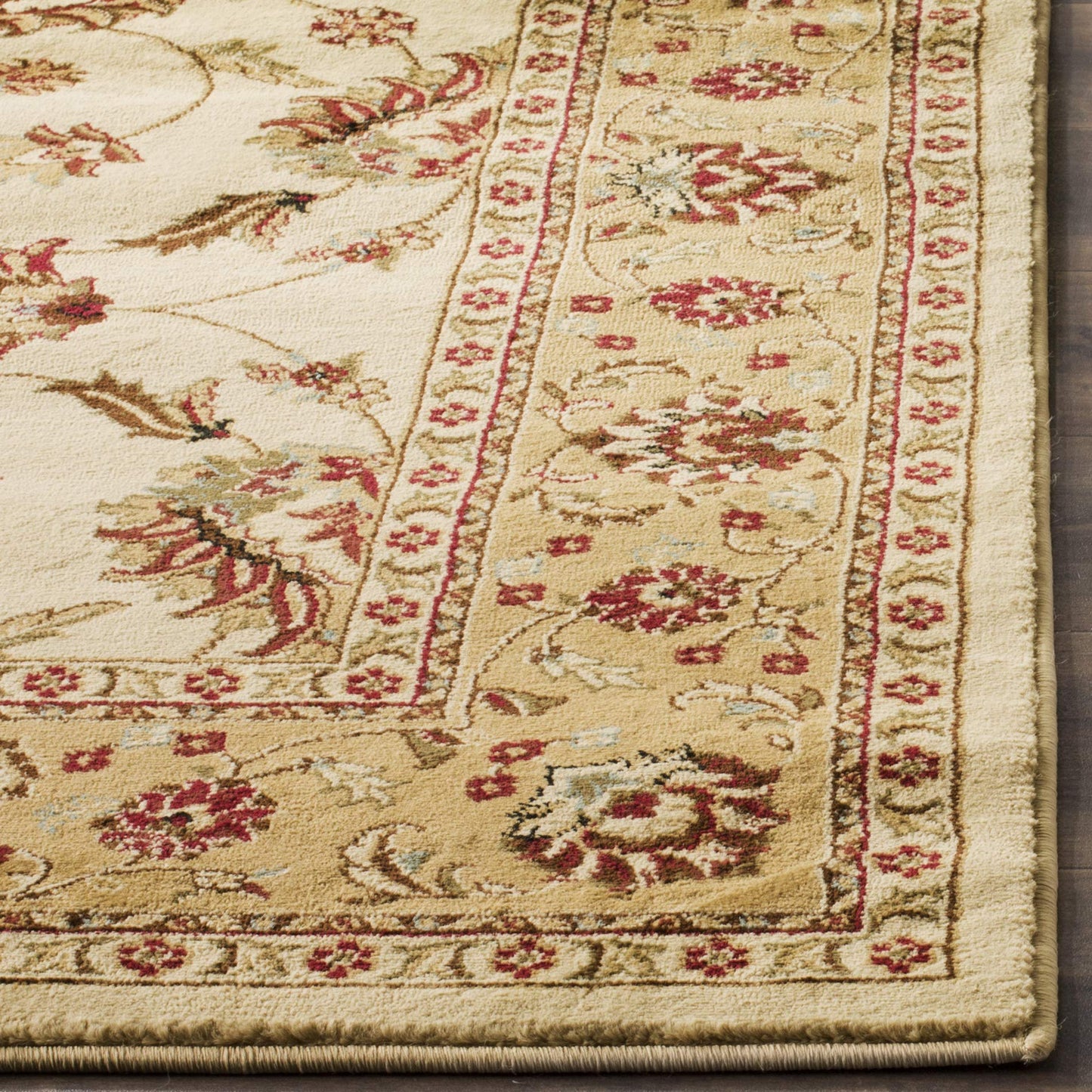 SAFAVIEH Lyndhurst Collection Accent Rug - 4' x 6', Black & Ivory, Traditional Oriental Design, Non-Shedding & Easy Care, Ideal for High Traffic Areas in Entryway, Living Room, Bedroom (LNH553-9012)