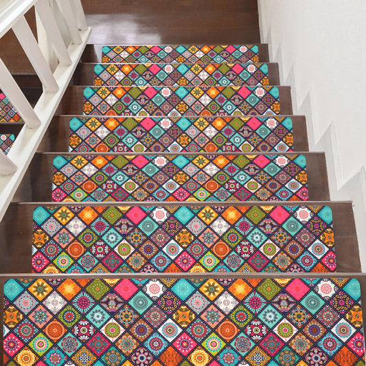 Non Slip Carpet Stair Treads for Wooden Steps Indoor, 4 Pack Stair Runners Covers Staircase Step Rugs Stair Mats for Kids Elders and Dog