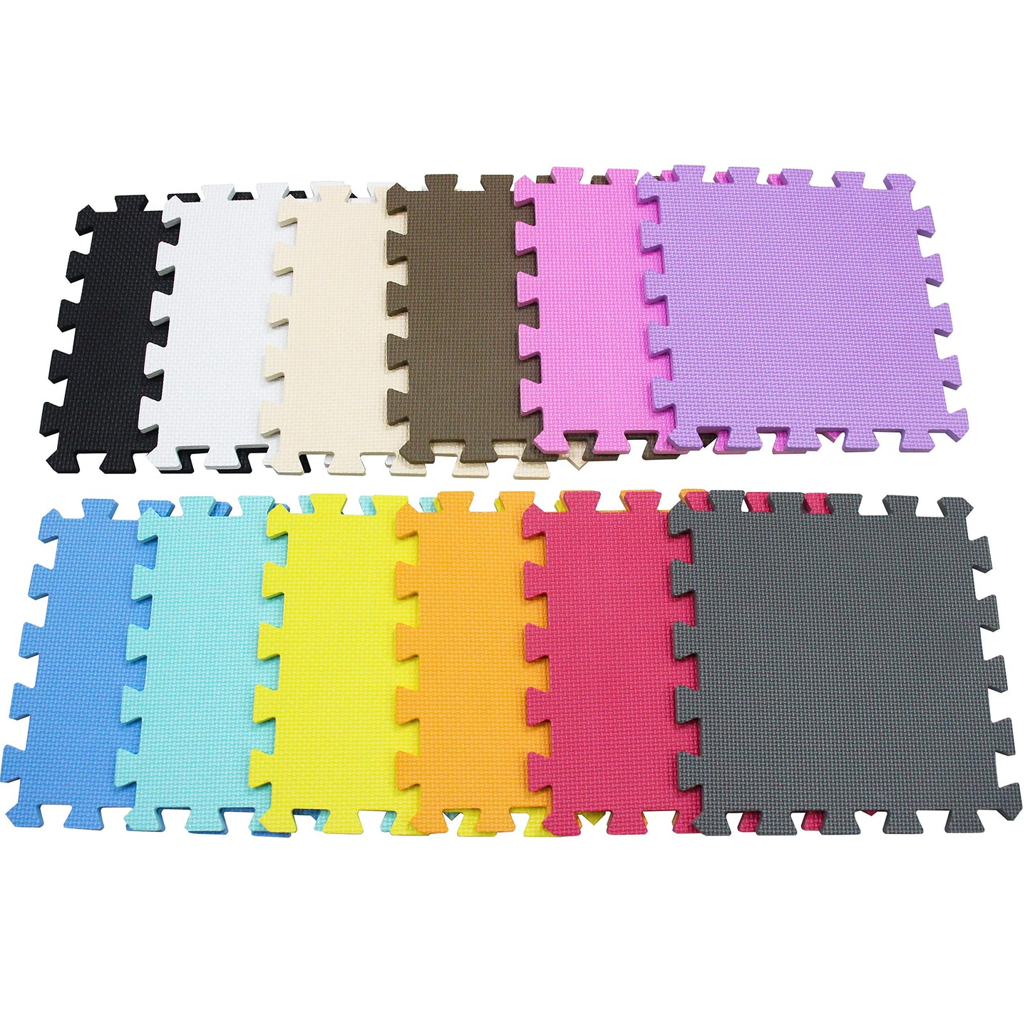 meiqicool Foam Play Mat Thick Soft EVA Interlocking Foam Floor Mats Children Yoga Exercise Multi Jigsaw Puzzle Blocking Board Kids Playmats Play 18 Piece AL