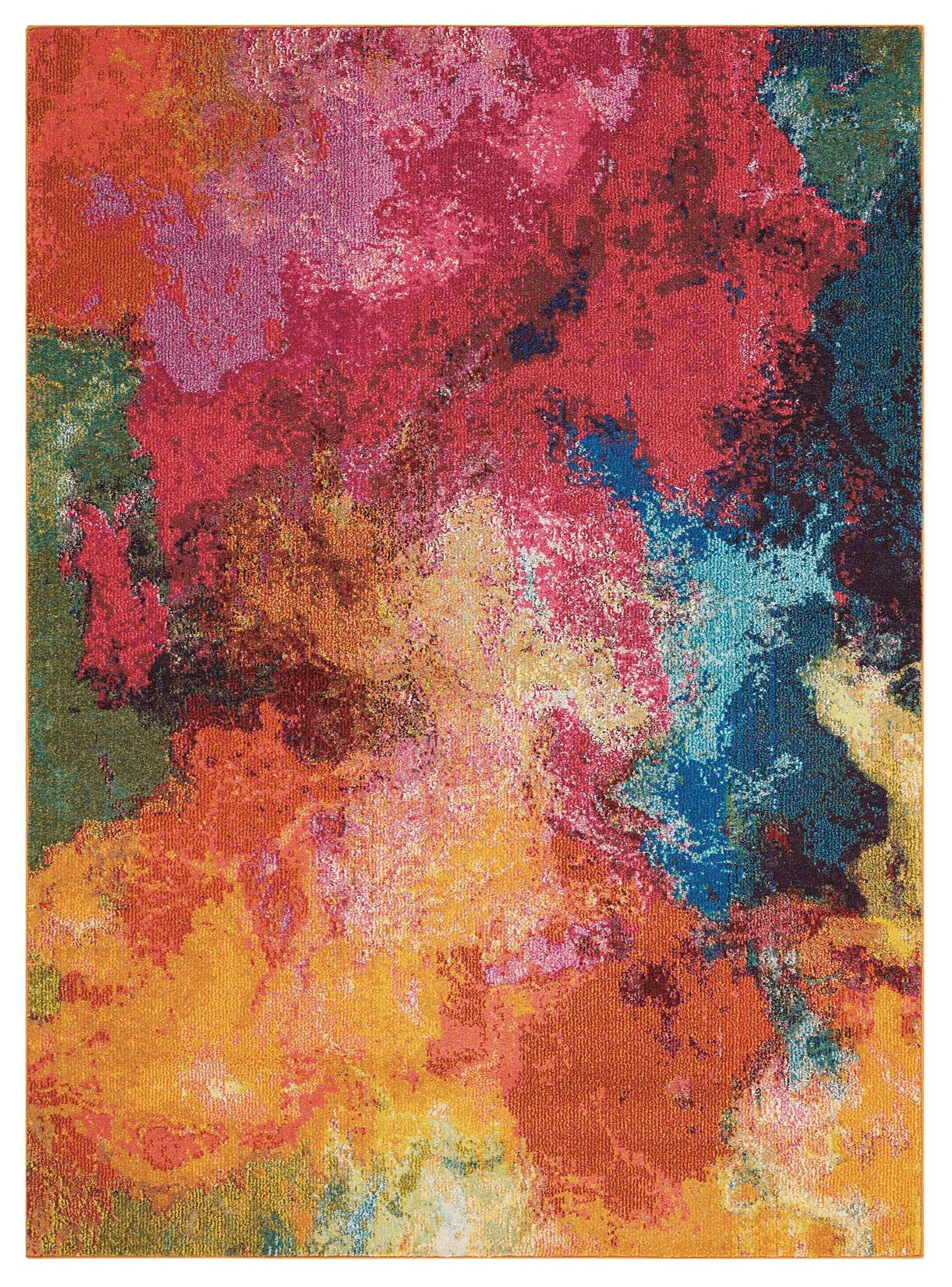 Nourison Home Celestial Palette 5'3" x 7'3" Area Rug - Easy Clean, Non Shedding, Bed Room, Living Room, Dining Room, Kitchen (5' x 7')
