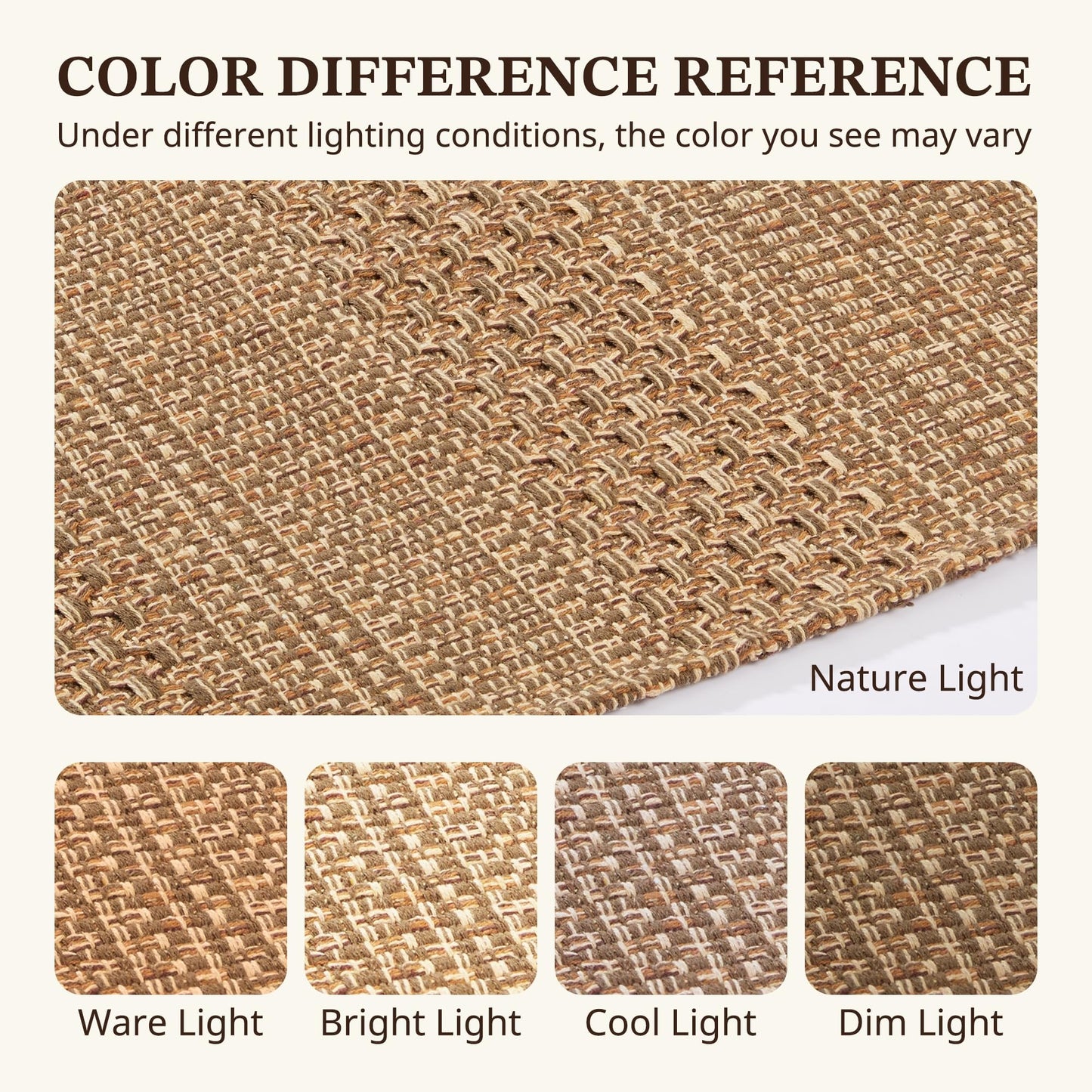 MatEssenz 6x9 Area Rugs for Living Room – Machine Washable Boho Woven Rug with Non-Slip Backing, Large Living Room Rug, Mats for Bedroom, Dining Room, Home Office – Soft & Durable, Pet Friendly