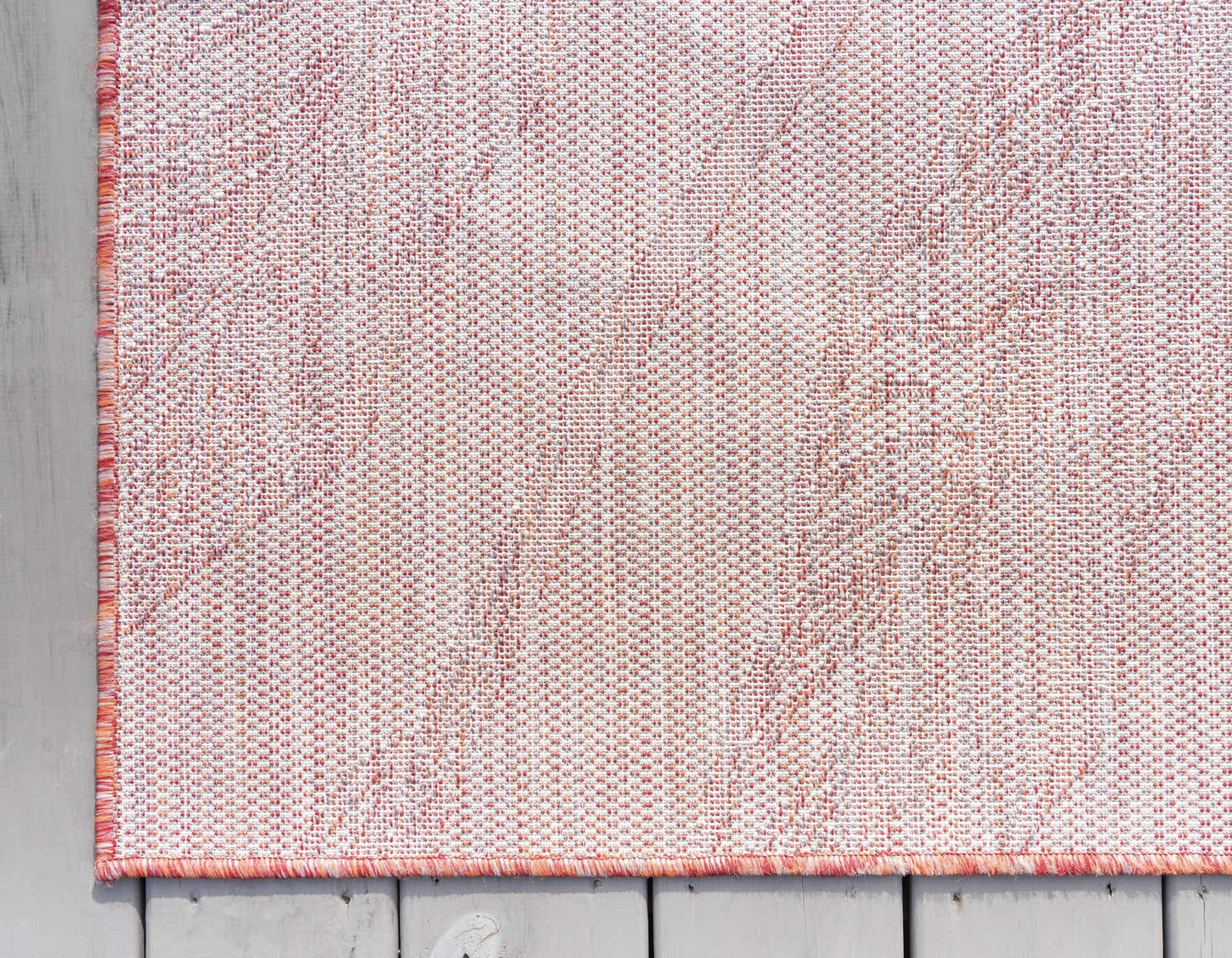 Unique Loom Outdoor Botanical Collection Area Rug - Leaf (8' x 11' 4" Rectangle, Rust Red/ Gray)