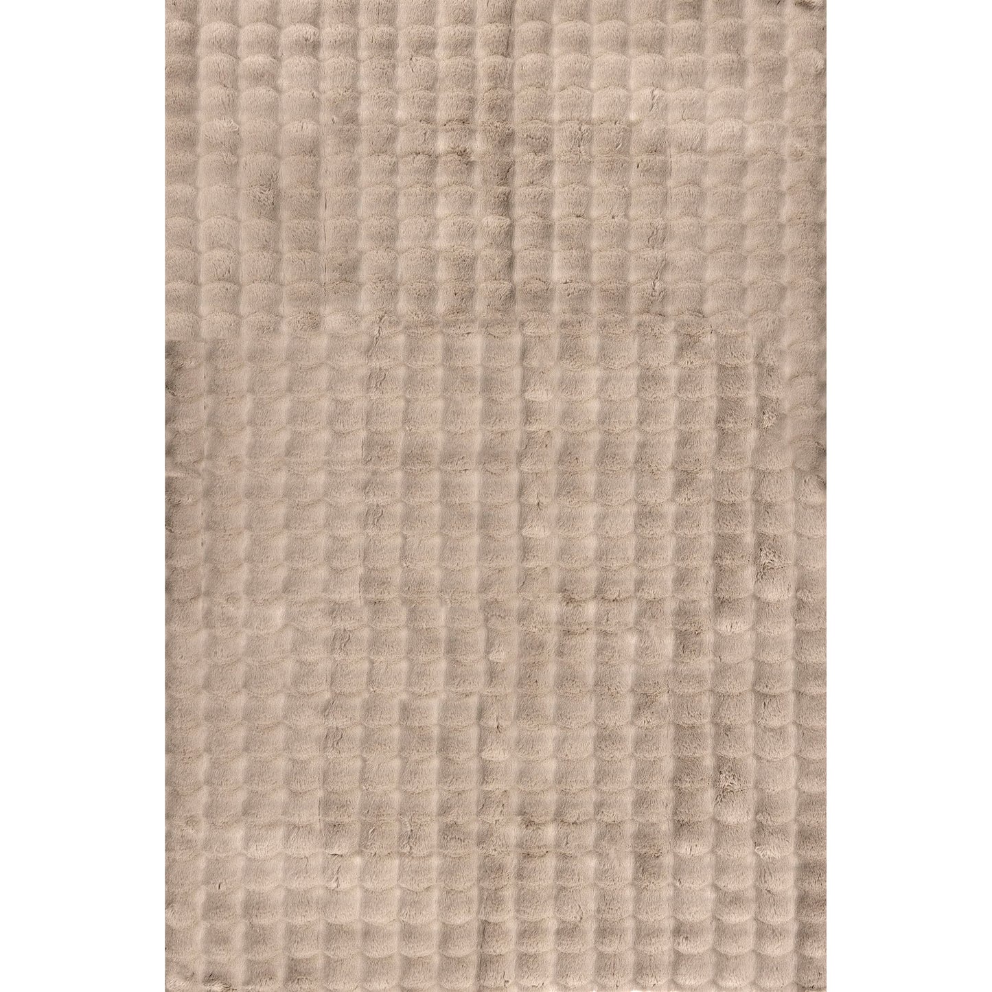 nuLOOM 5' x 8' Cozy Plush Area Rug, Machine Washable, Non-Slip, Soft Fluffy Shag Carpet for Living Room Bedroom Kids Room Nursery Home Decor, Jeni Taupe