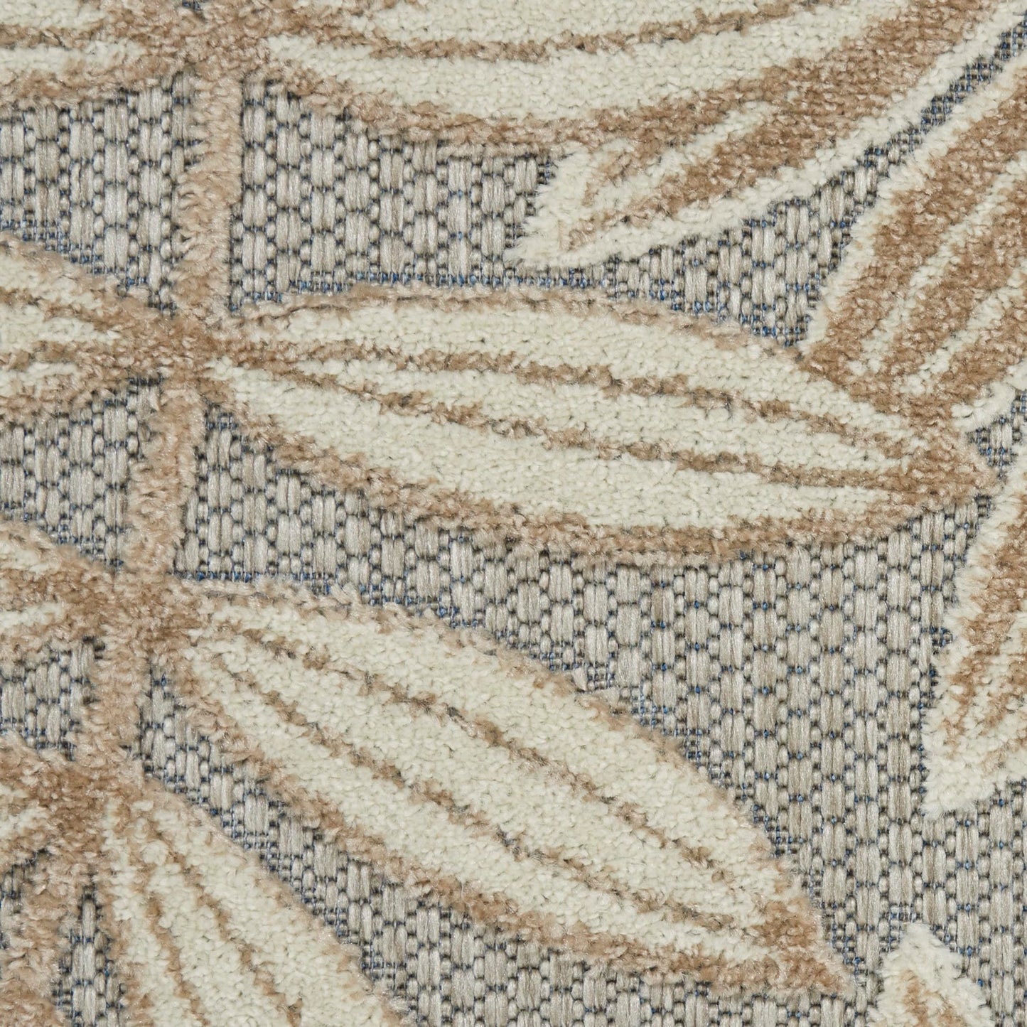 Nourison Home Aloha Natural 7' x 10' Area Rug - Easy Clean, Non Shedding, Bed Room, Living Room, Dining Room, Kitchen (7' x 10')
