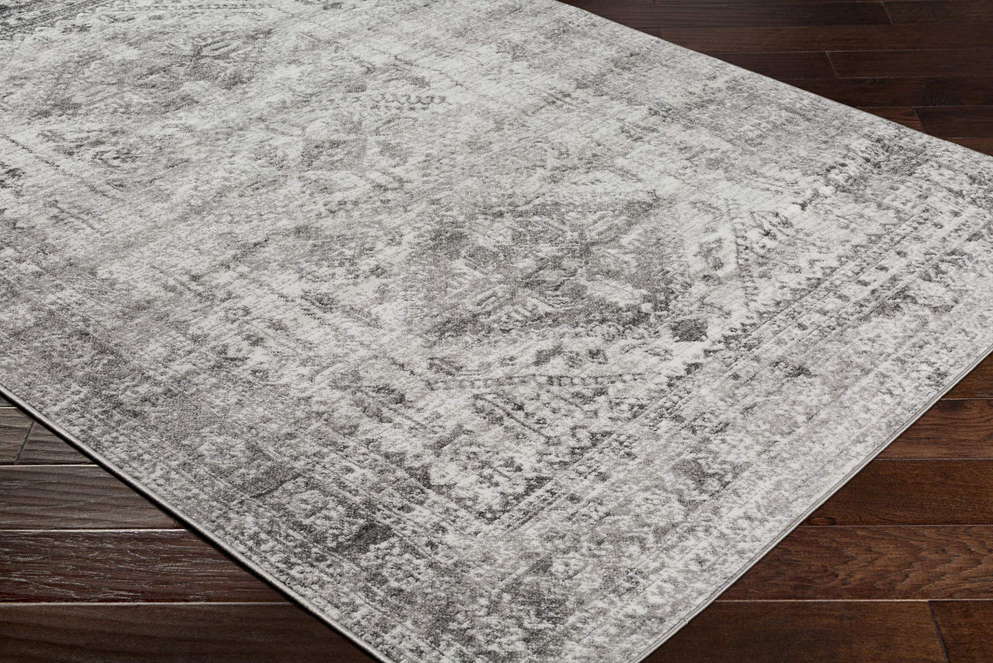 Livabliss Desta Vintage Oriental Area Rug,3'11" x 5'7",Charcoal